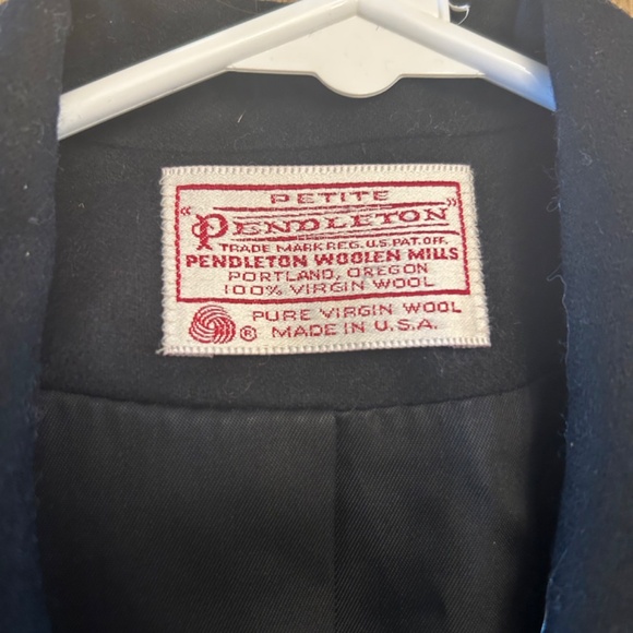 Pendleton, Size 10P Black Wool Blazer - Picture 3 of 6